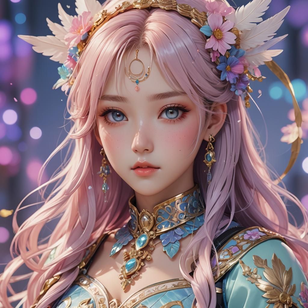 (G)I-DLE Anime Portrait in Nxde Outfit