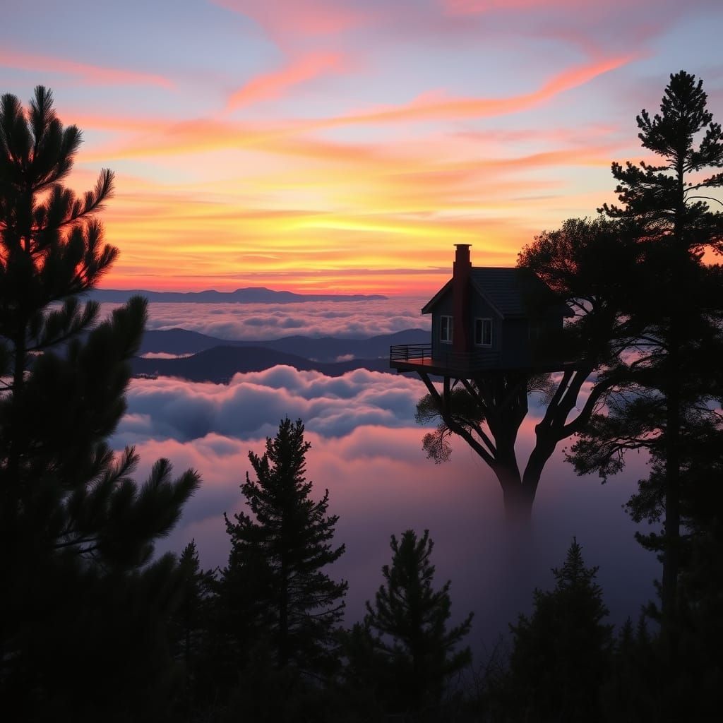 Treehouse Above the Clouds