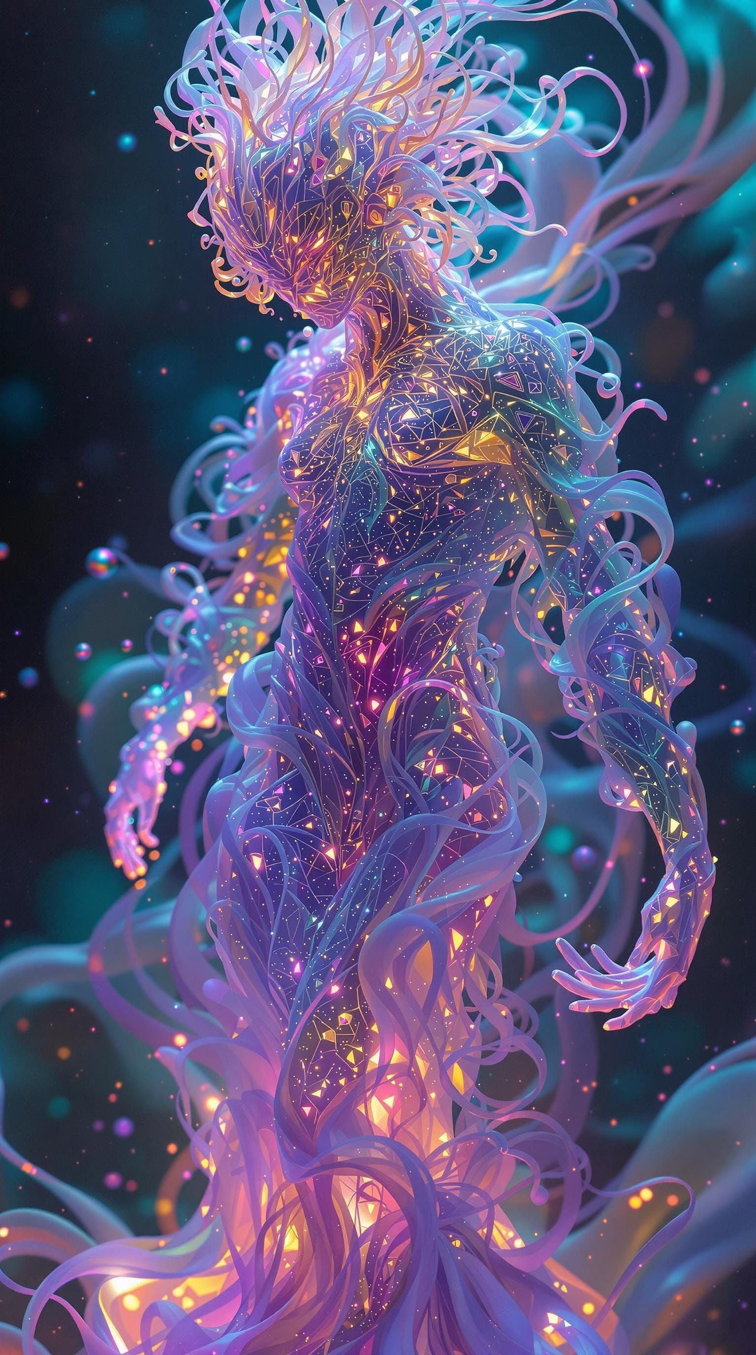 Shifting Forms: Metamorphosis in Iridescent Hues