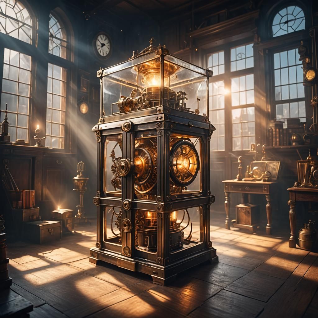 Sun in a Box: Steampunk Magician's Office