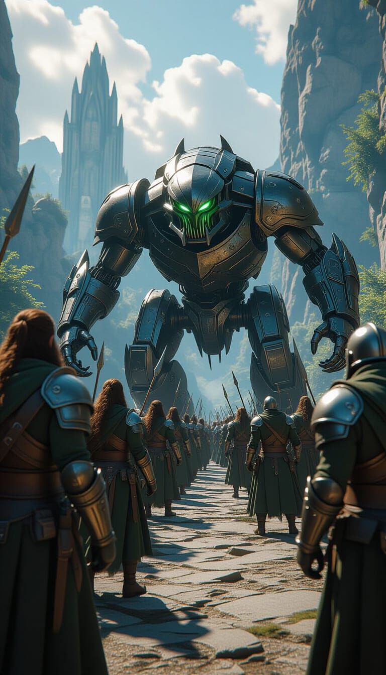 Epic Lord of the Rings Battle in Elvish Lands