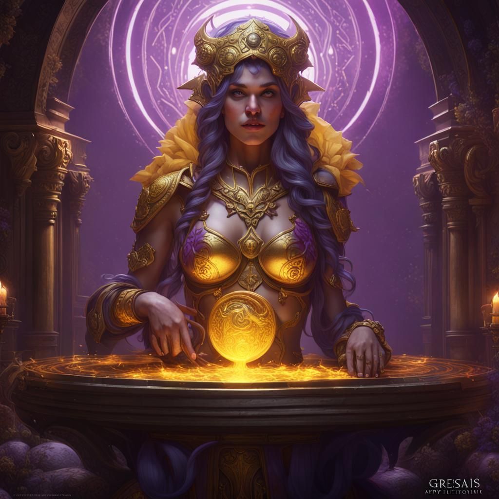 Earth Genasi in Dark Fantasy Concept Art