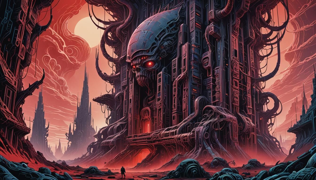 Martian Ruins in Polish Comic Style