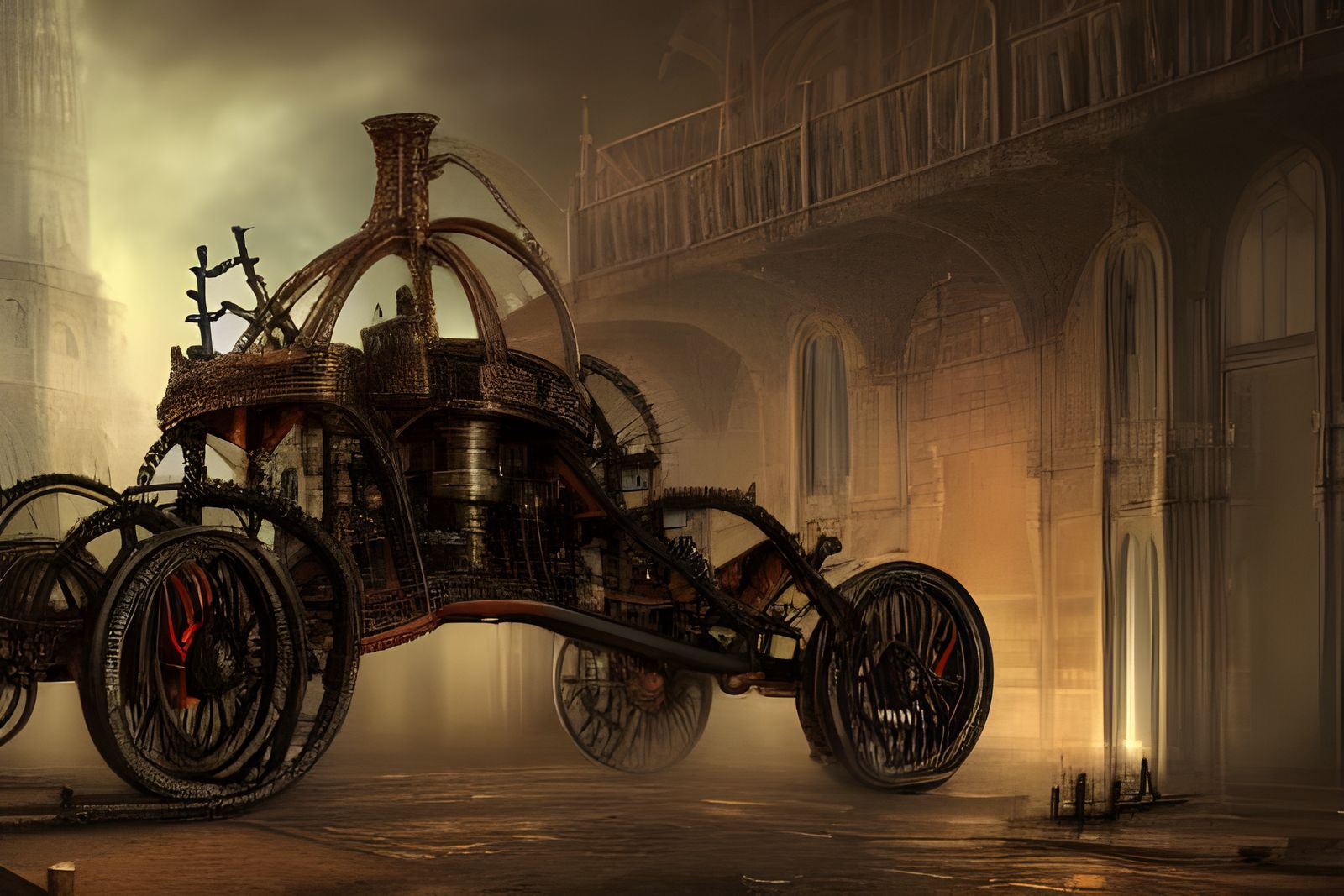 Steampunk chariot