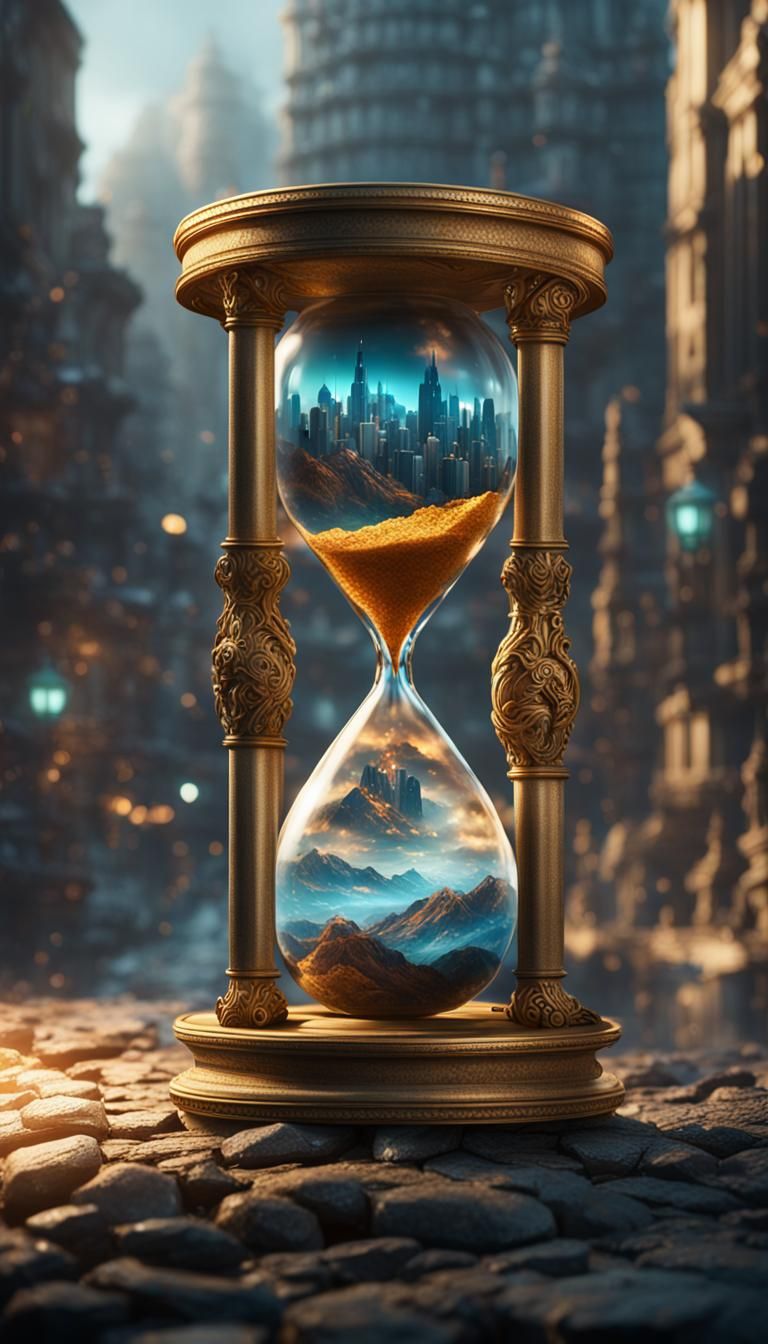 City in Hourglass: Detailed Matte Painting in Unreal Engine