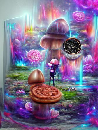 Wonderland: Holographic Astral Cosmic Illustration