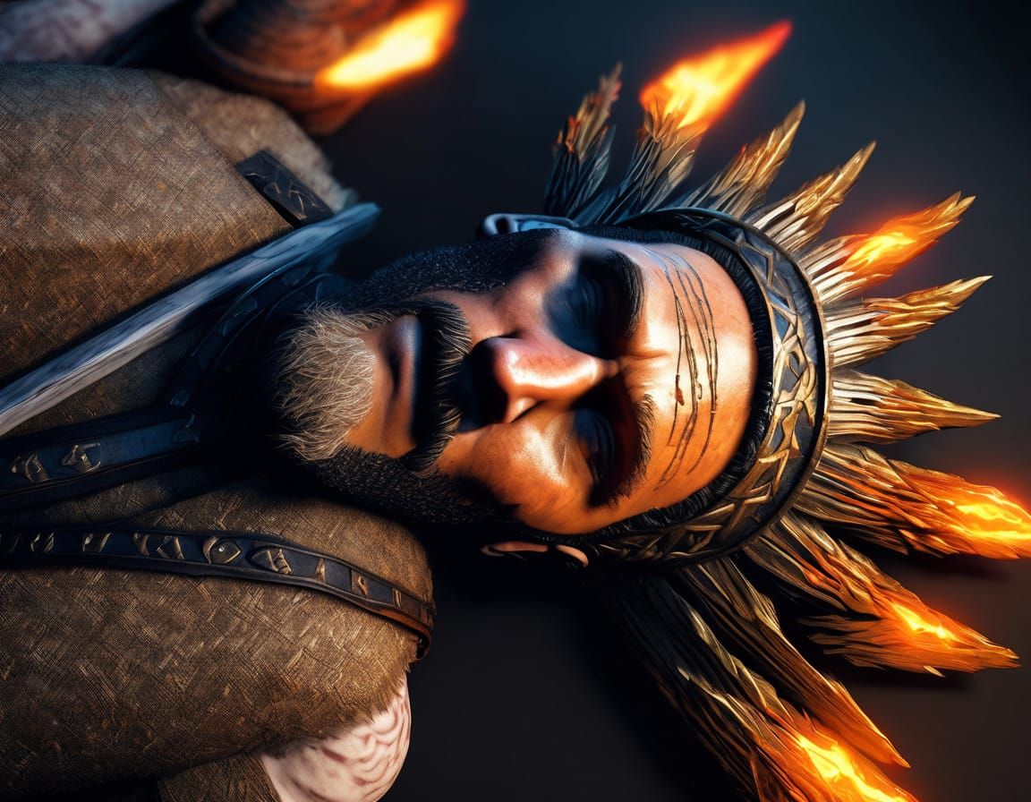 Epic Hyper-Realistic Viking Warrior Portrait