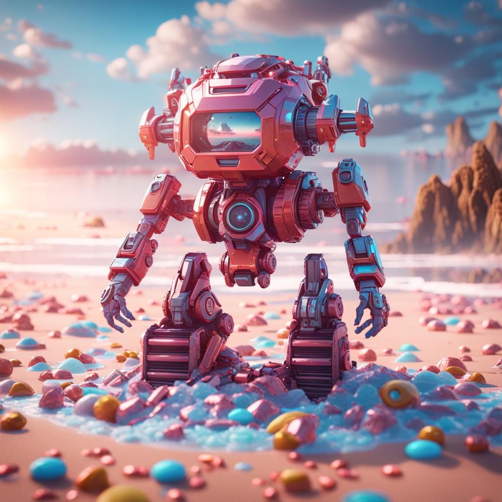 Candy Islander Girl on a Candy Beach