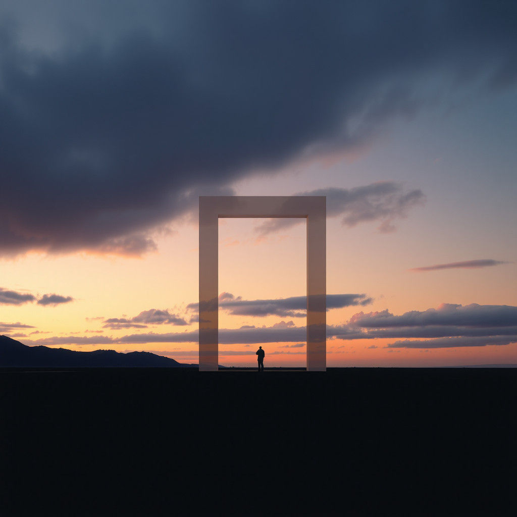 Abstract Time Illusion Structures in Muted Shades