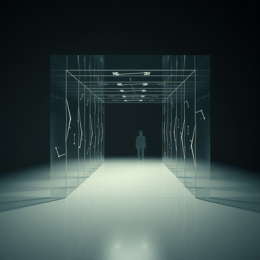 Abstract Time Illusion Structures in Dull Shades