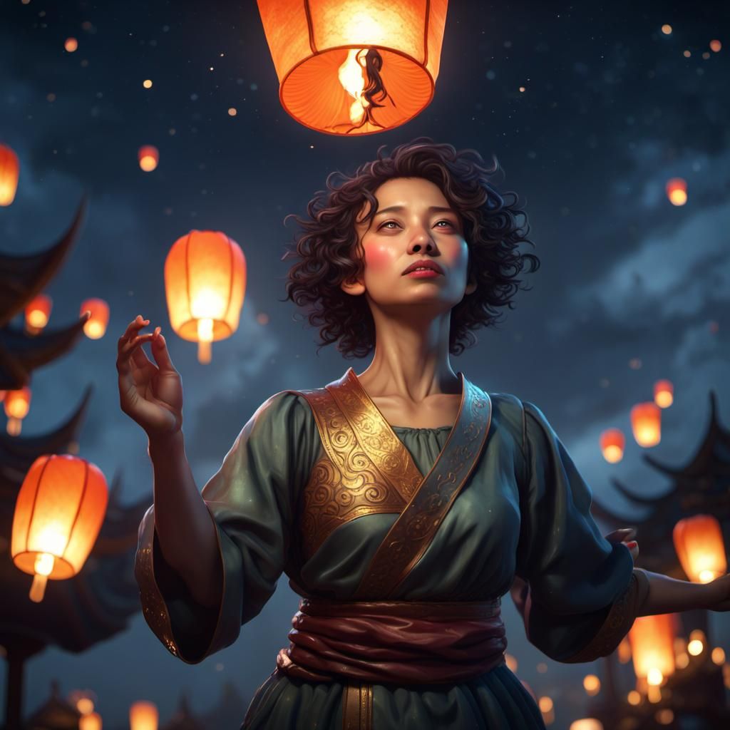 Lantern Festival: Dark Fantasy Friendship in 8K