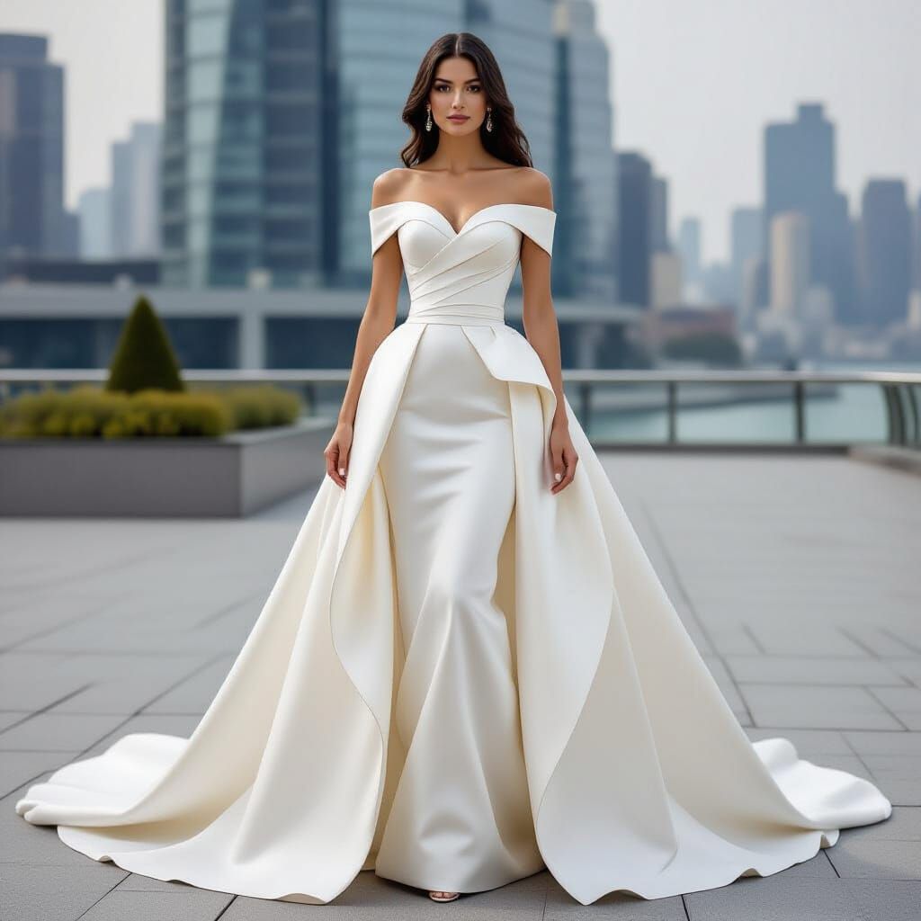 Futuristic Wedding Dress: AI Generated Fashion
