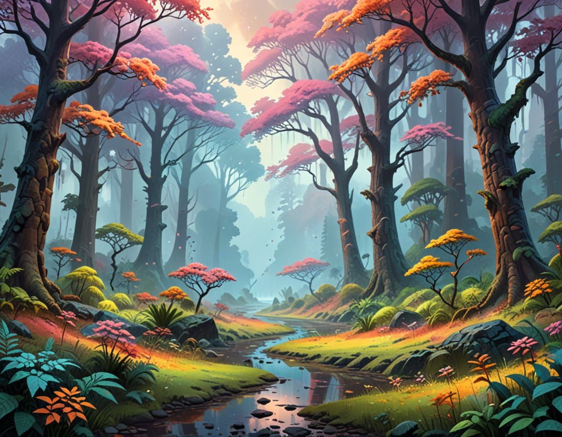 Jurassic Forest: Four Seasons in a Digital Landscape