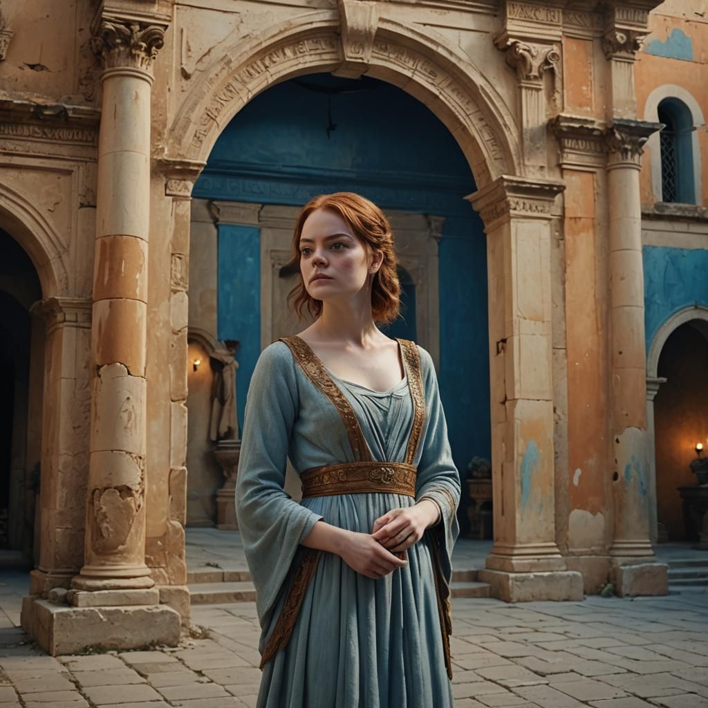 Emma Stone as Desdemona in Neoclassical Style