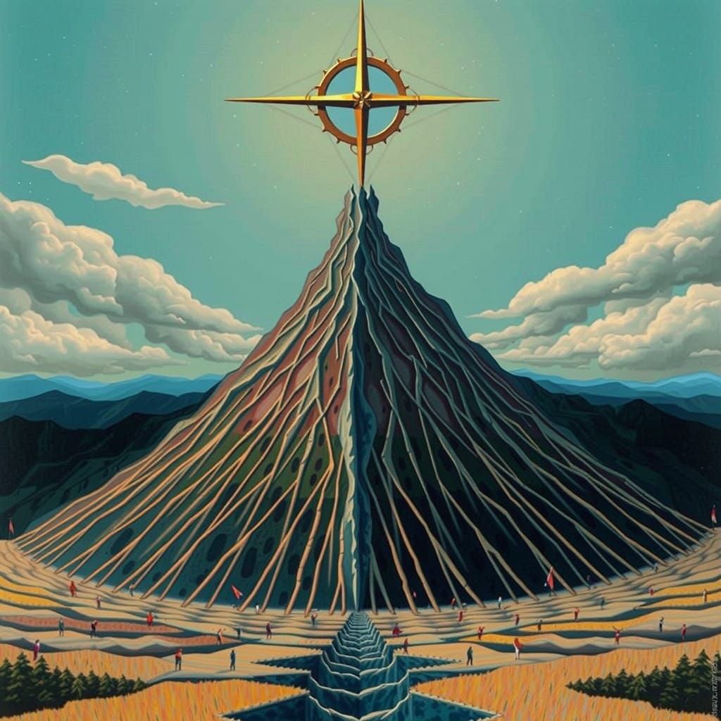 Majestic Mountain of Divine Enlightenment