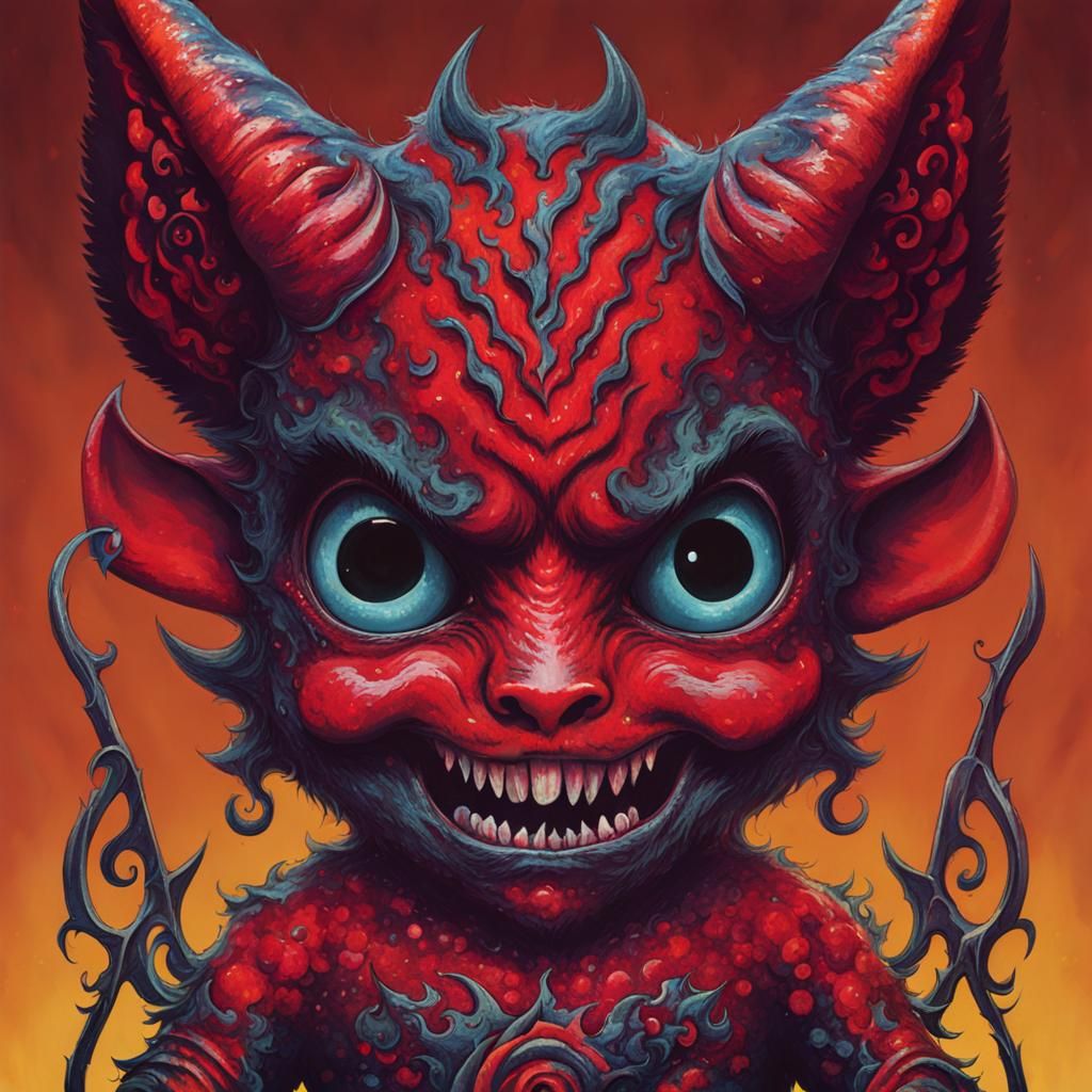 Stylized Baby Demon Generated by AI