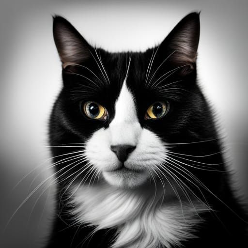 Cat as Napoleon Bonaparte in Studio Portrait