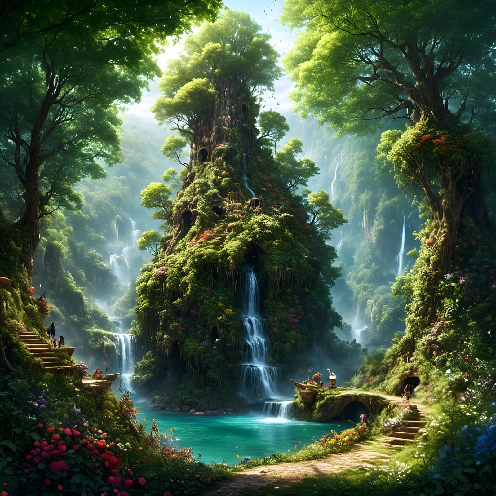 Bright Nature Conquers Darkness in Graffiti Art