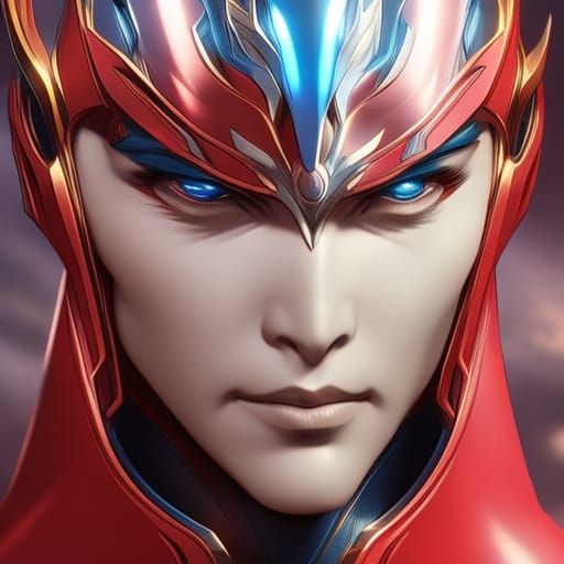 The Last Ultraman Hero: 8k Concept Art Portrait