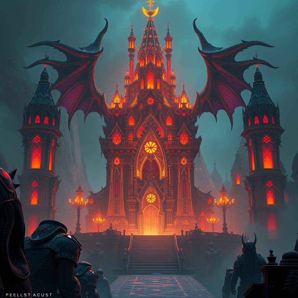 High-Tech Fantasy Lair Concept Art