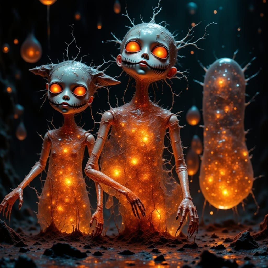 Holographic Dolls in Spooky Surrealism