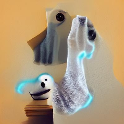 Simple Sock Puppet Ghost Image