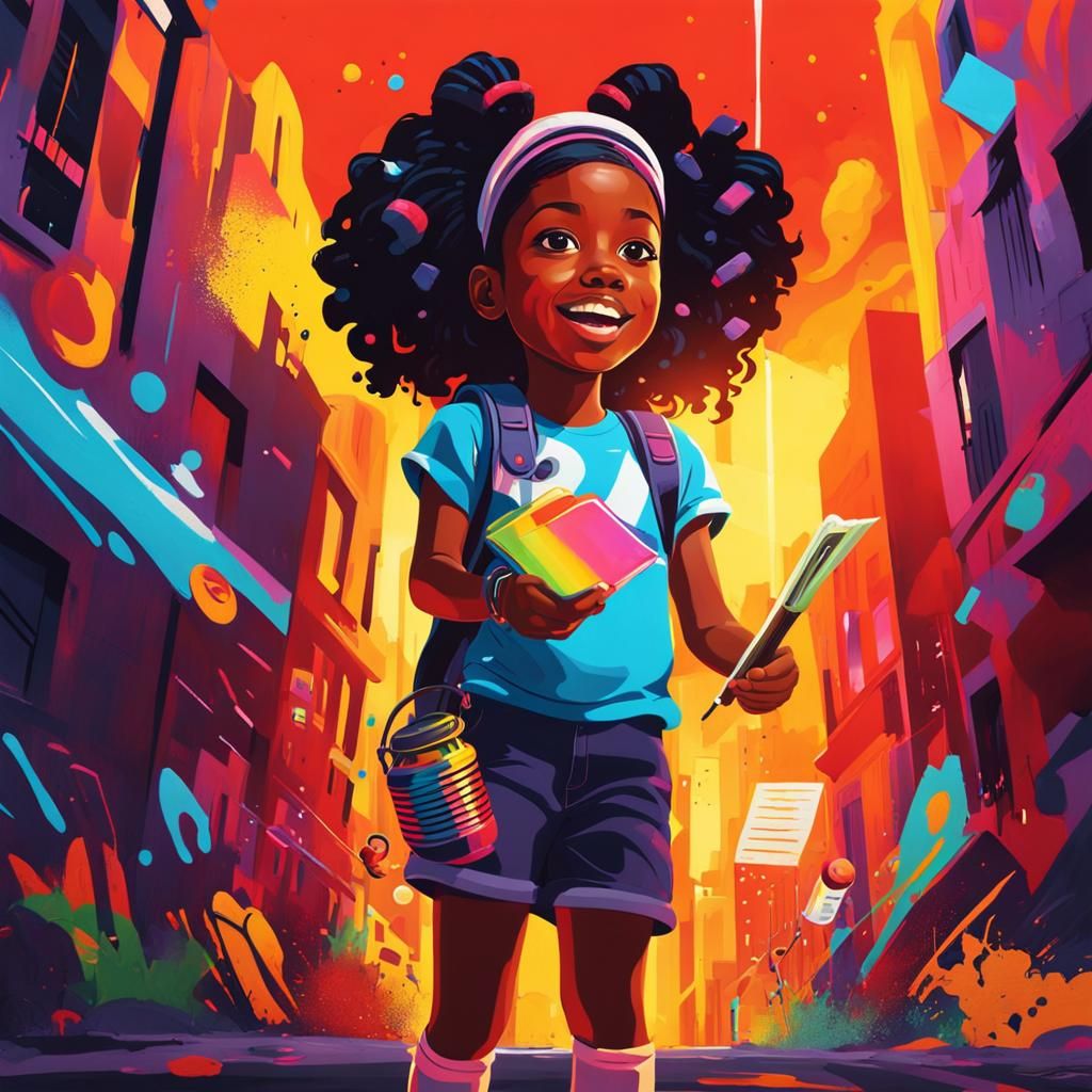 Financial Concepts Explained in Vibrant Street Art