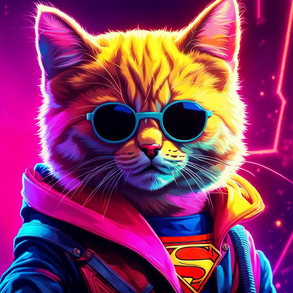 Cool Kitten With Sunglasses