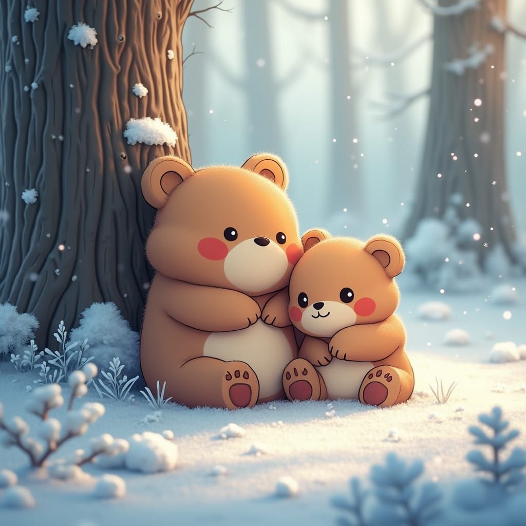 Chubby Bears in Winter Wonderland