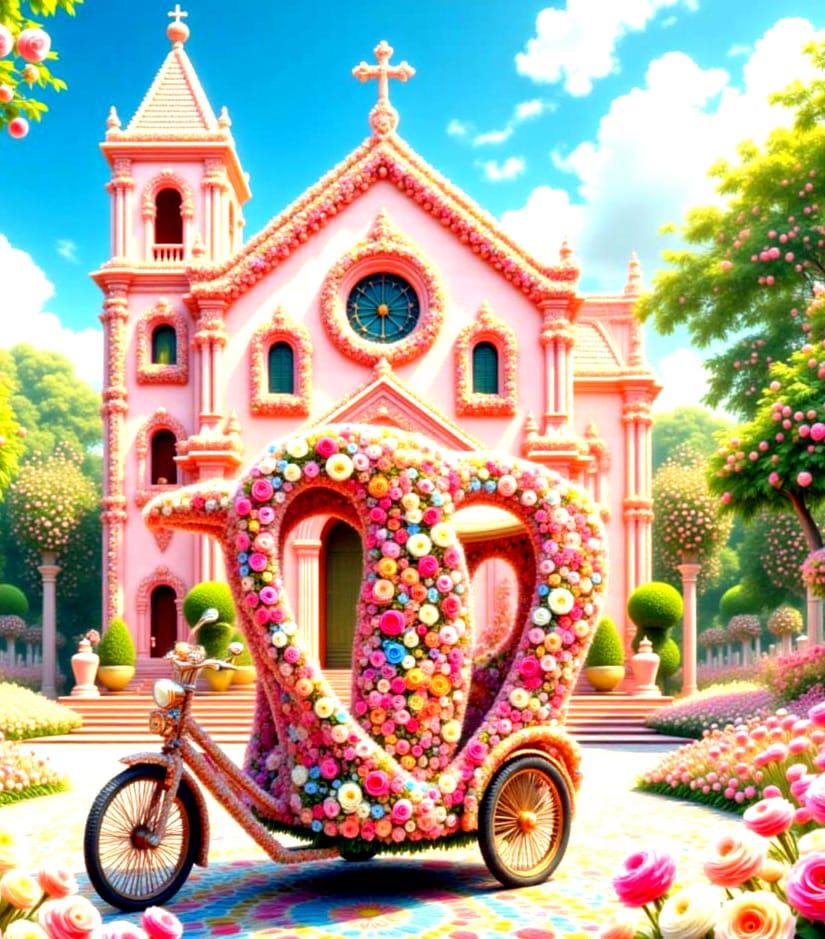 Flower Covered Tuk Tuk