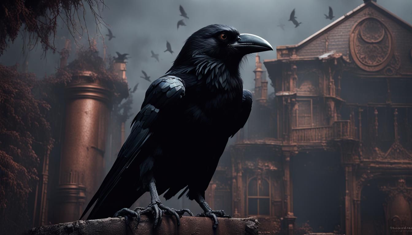 Eric Draven in The Crow: Detailed Matte Painting