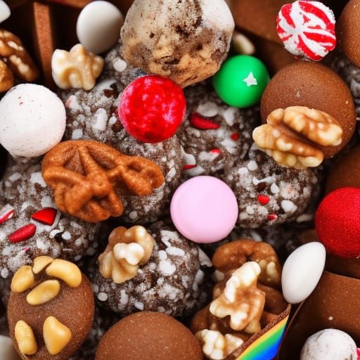 Pistachio Ice Cream with Toppings, Hyperrealistic Image