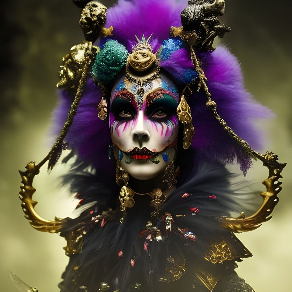 Fantasy Cleric Skeleton in Gothic Voodoo Style