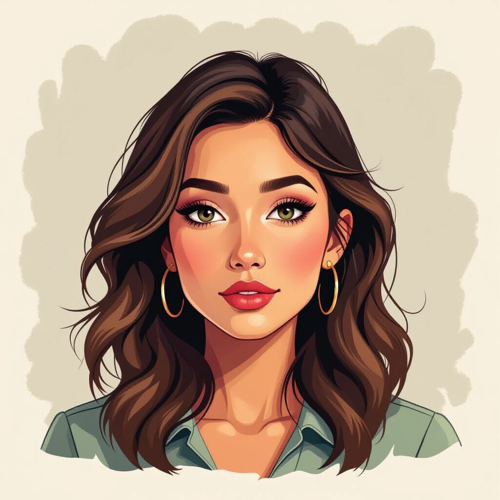 a portrait created using a LoRA model. The model seems to be based on an artistic style known as 'Missing Persons'.