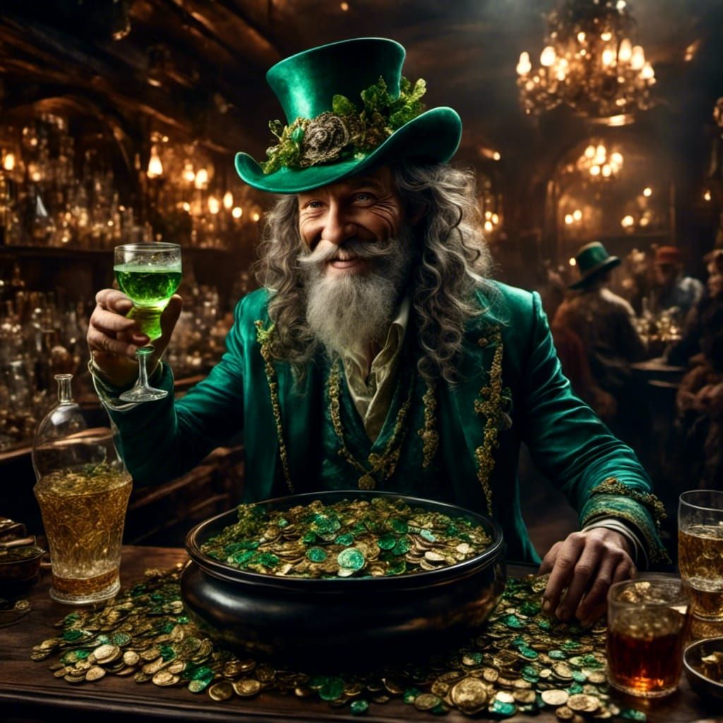 Festive Leprechaun Celebrates St. Patrick's Day