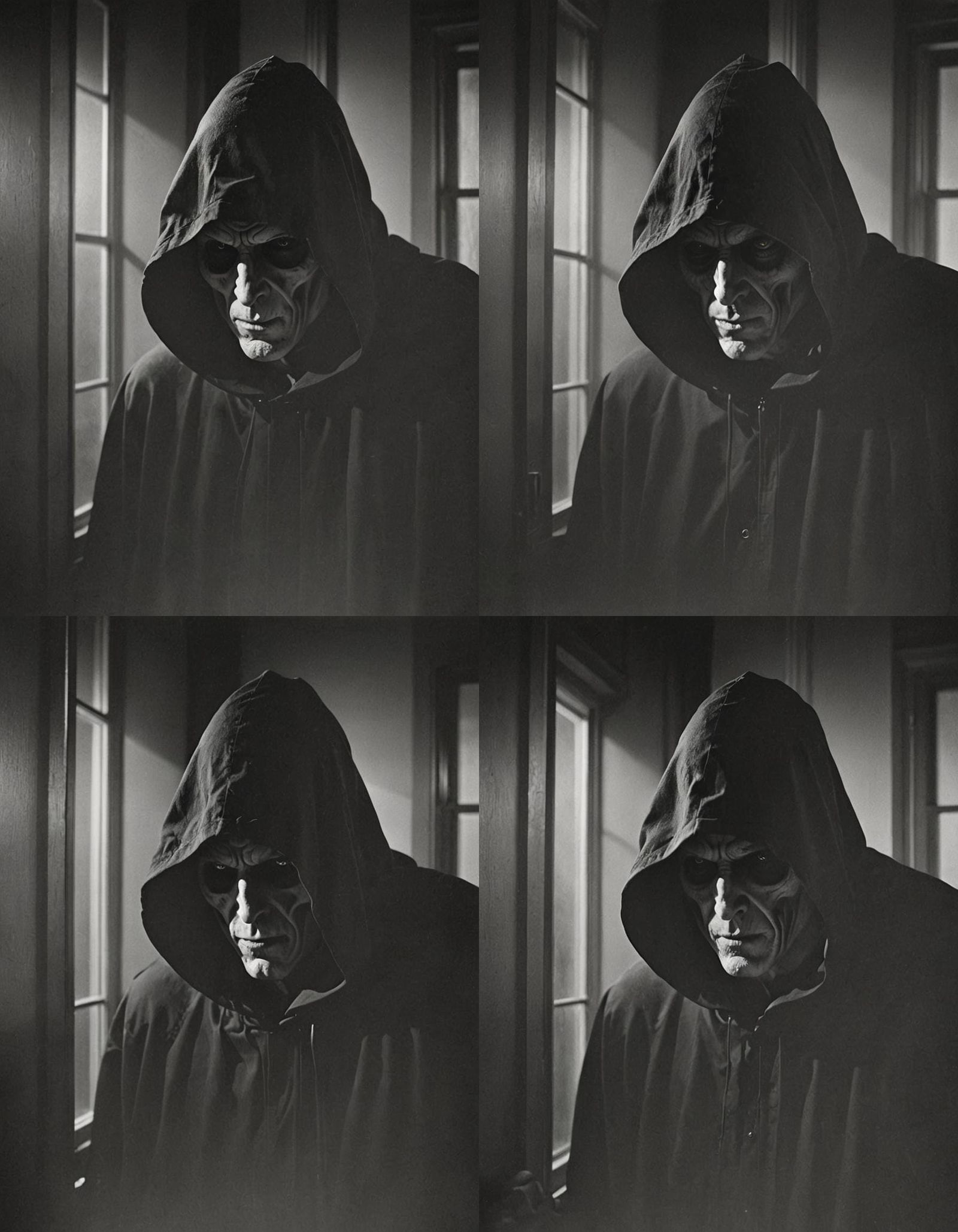 Grim Reaper in High Contrast Film Noir Portrait