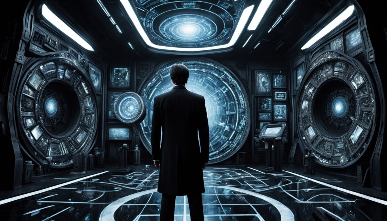 Men in Black Agent Stares at Cosmic Demiurge