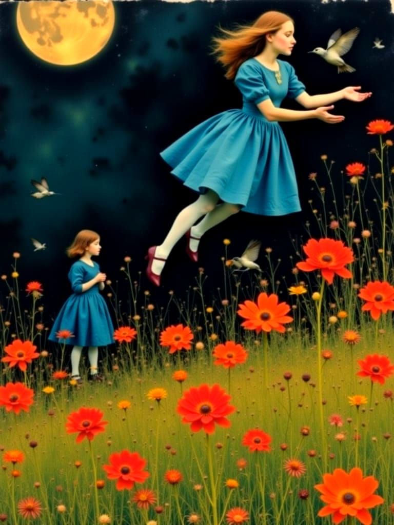 Alice Enters Wonderland in Baroque Style