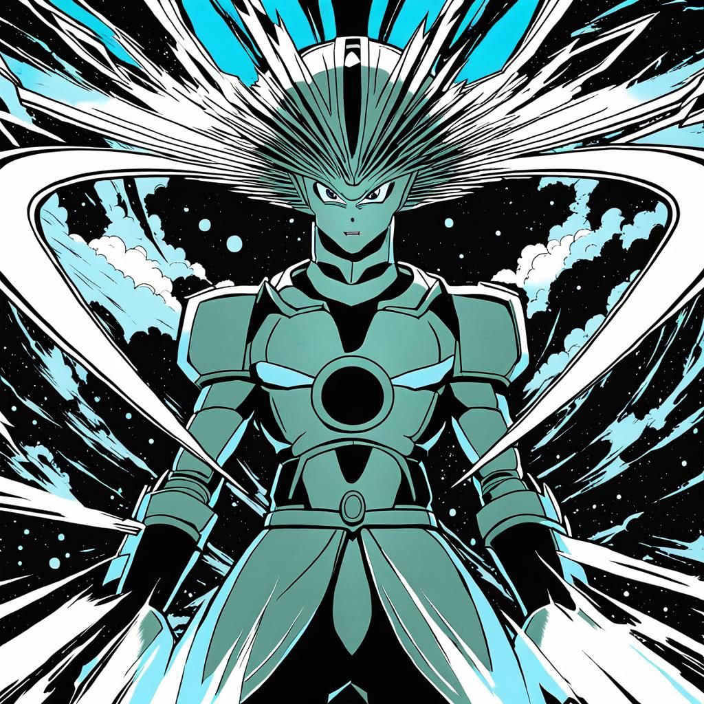 Frieza Planet Destruction in Anime Style