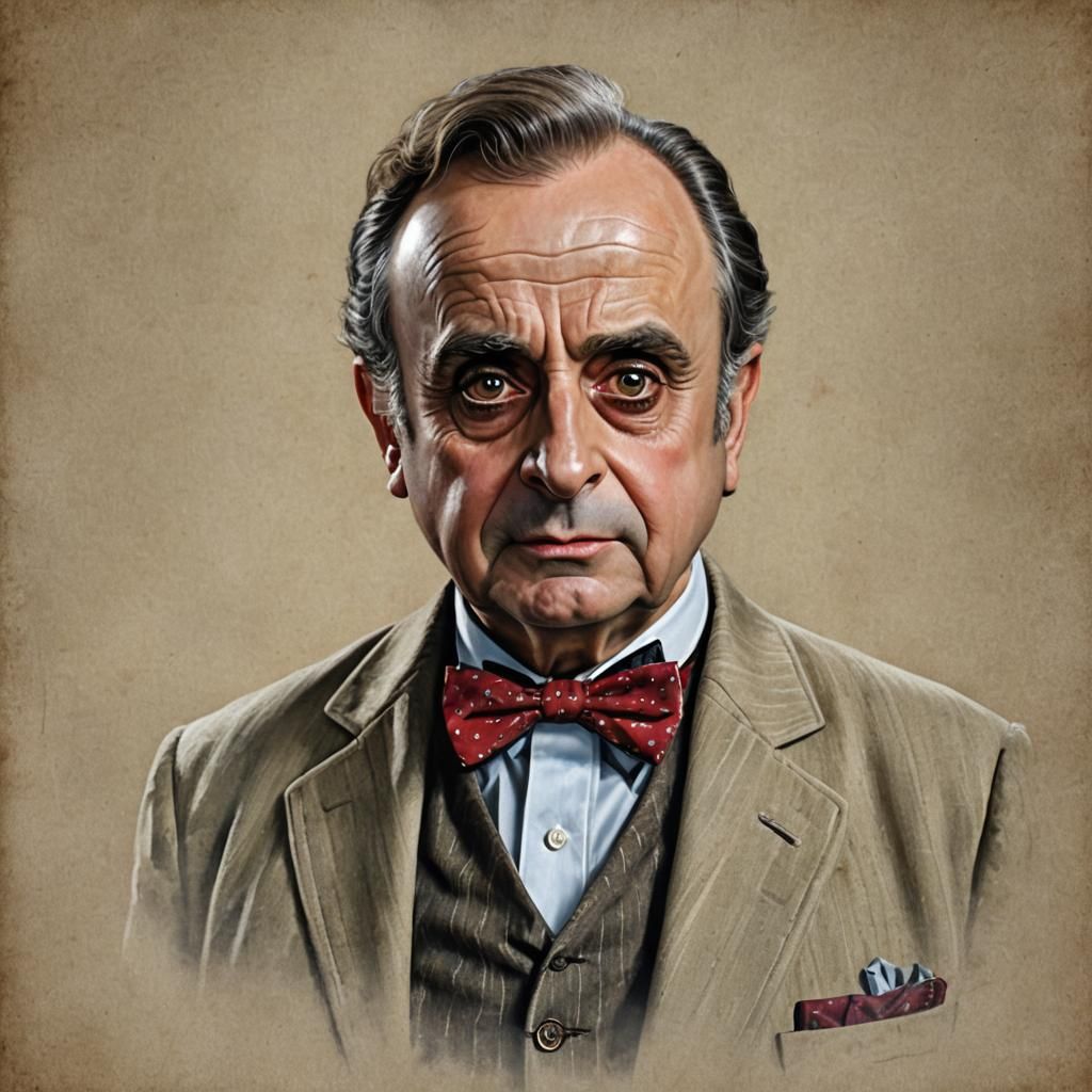 Sylvester McCoy as Doctor Who with Bow Tie