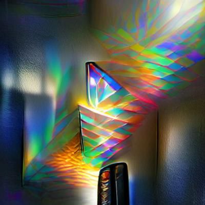 Abstract Explosion of Prismatic Light