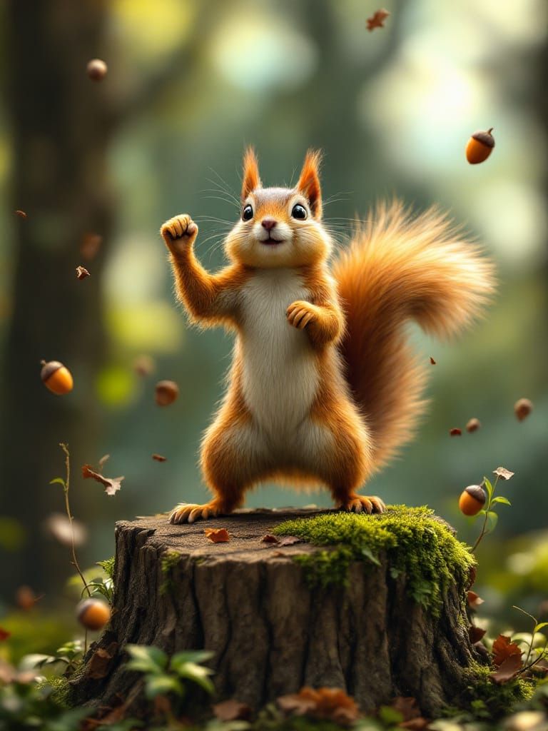 Charismatic Squirrel Leader Inspires Rebellion