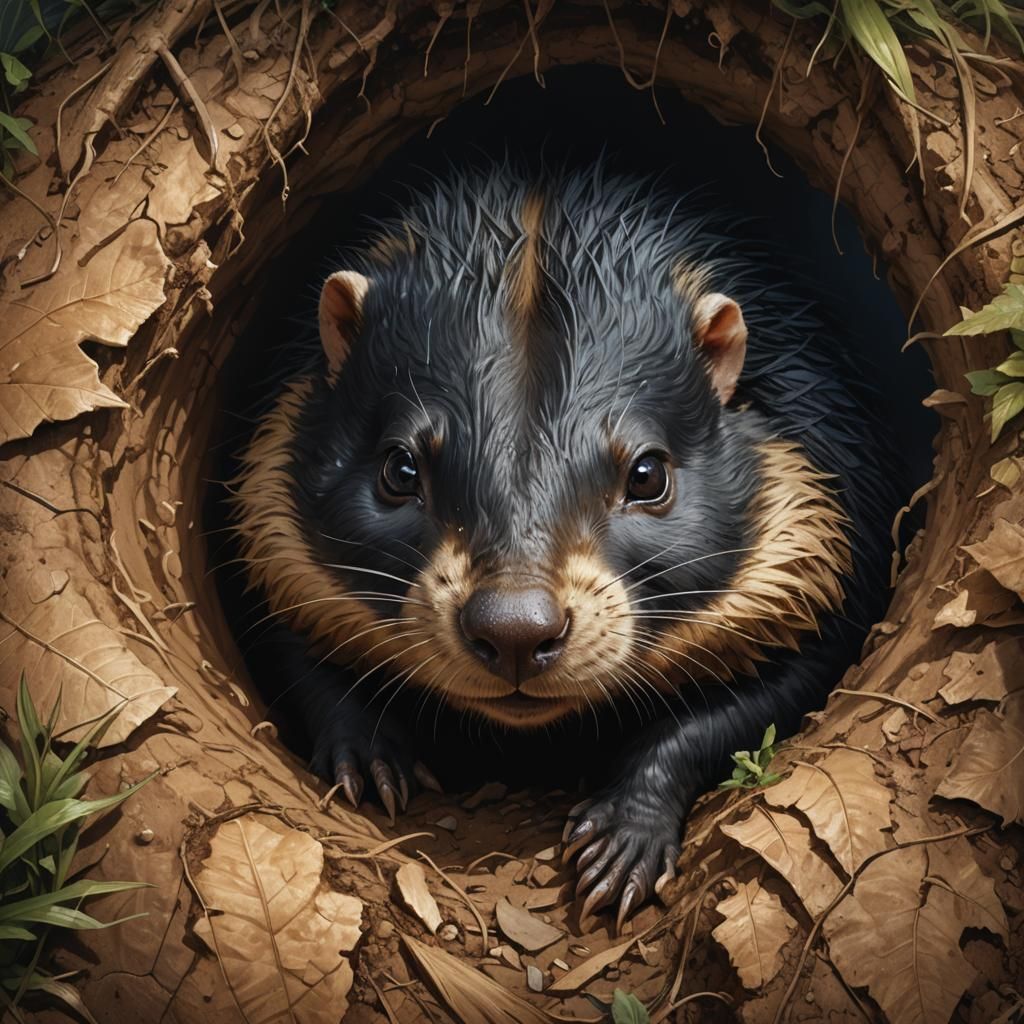 Mole Portrait: Artgerm and Rutkowski Inspired Illustration