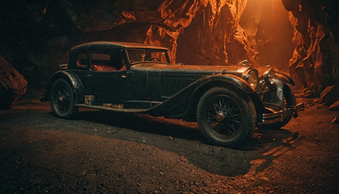 Gothic Elegance: 1929 Daimler Double Six Coupé in Darkened C...