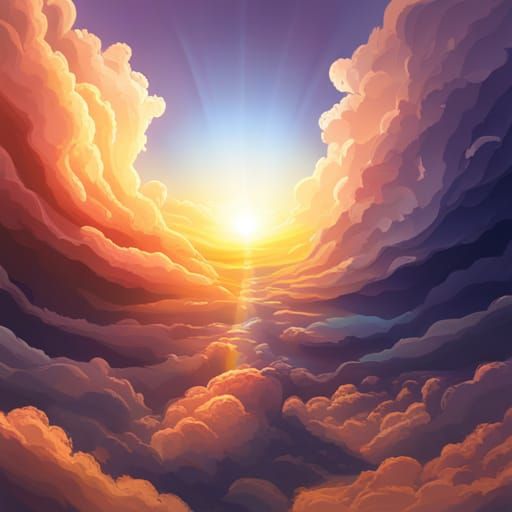 Hyperrealistic Raindrop Lensing a Colorful Sky