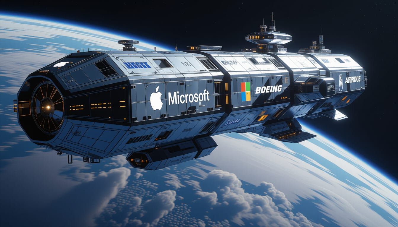 Gigantic Interstellar Spacecraft Under Construction in Earth...