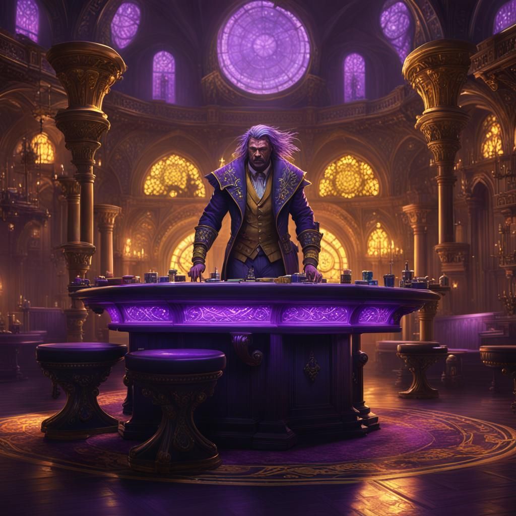 Blackjack: Dark Fantasy Art in 8K Resolution