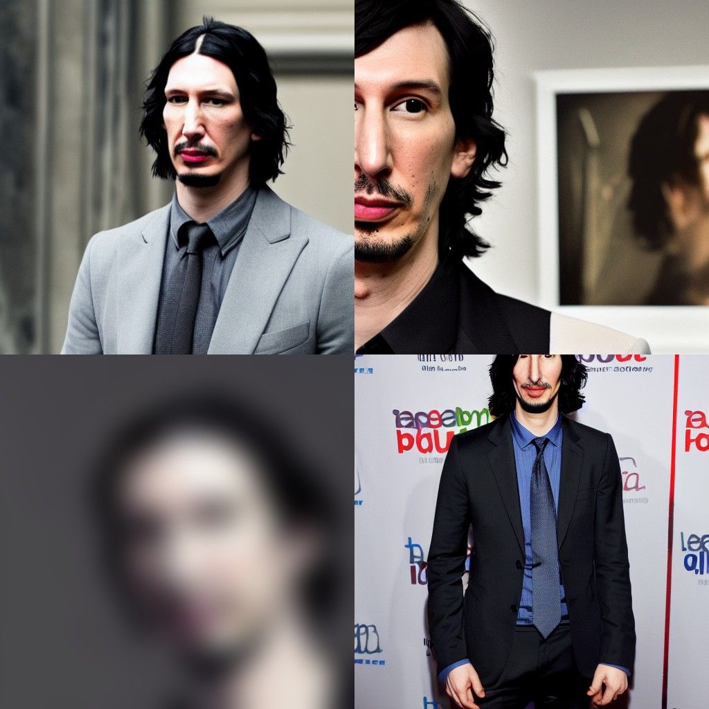 Adam Driver Portrait Generated by AI