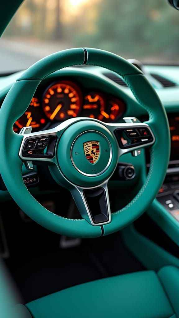 Porsche Cockpit Interior in Hyper-Realistic Detail