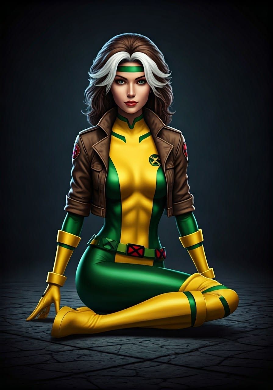 Rogue from X-Men: Evolution in HDR